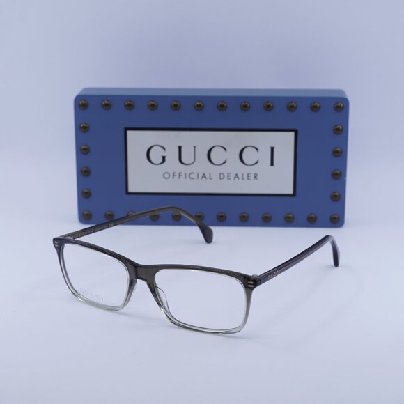 Gucci GG0553O 004 Rectangle Eyeglasses - Grey Gradient 54mm - Picture 1 of 10